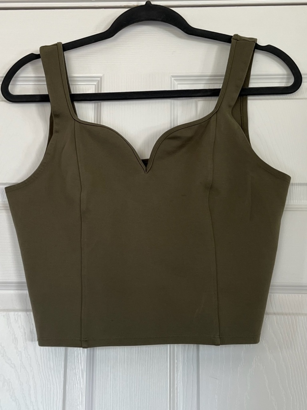Abercrombie & Fitch Soft A&F Collection Sage Green Sweetheart Corset Top, Size L